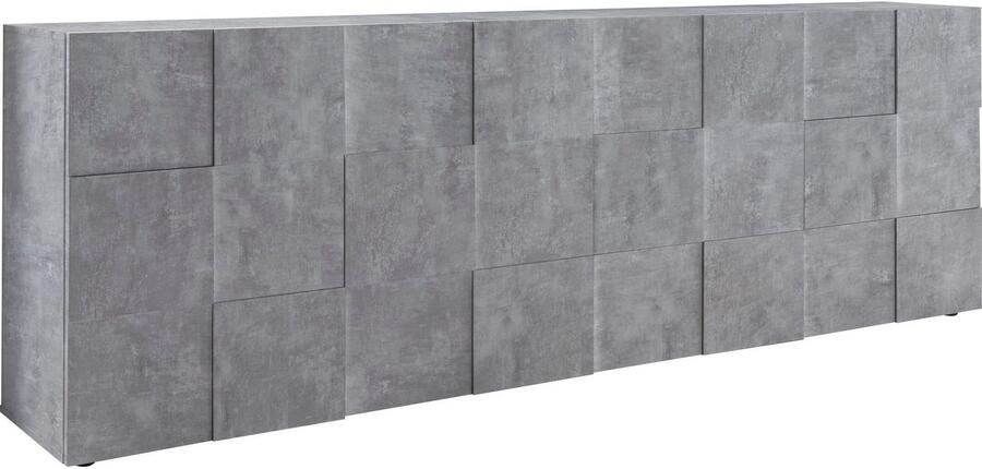 INOSIGN Dressoir Dama Breedte 241 dressoir 4 deuren dressoir Front in 3D-uiterlijk veel opbergruimte verschillende kleuren - Foto 6