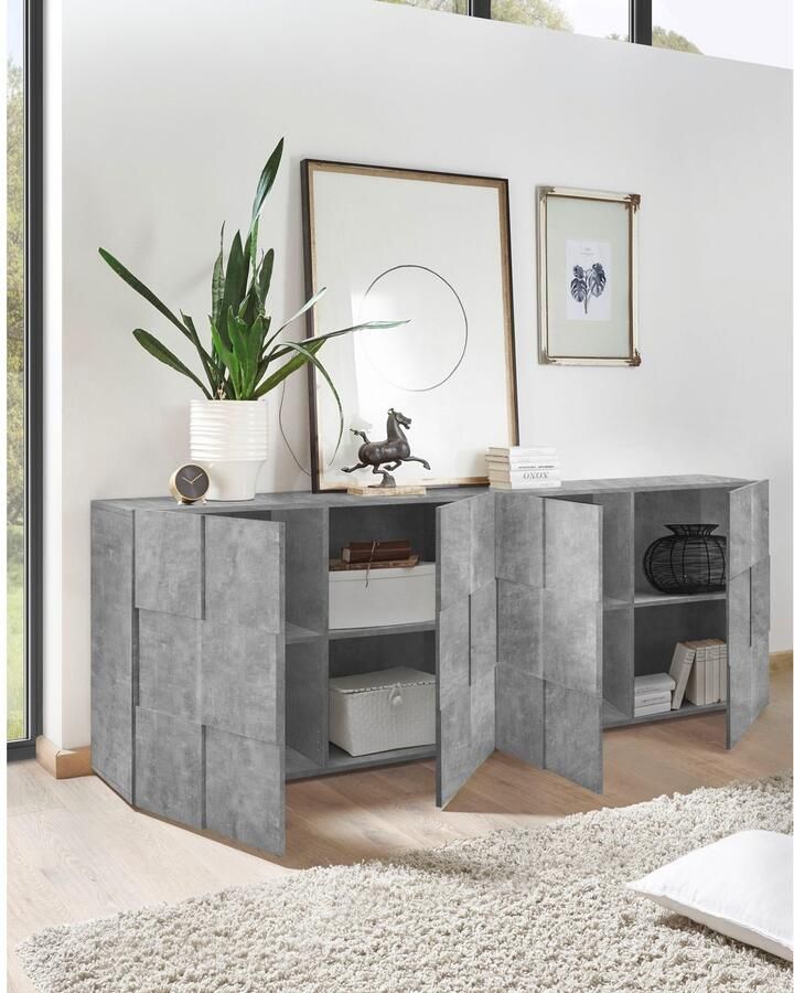 INOSIGN Dressoir Dama Breedte 241 dressoir 4 deuren dressoir