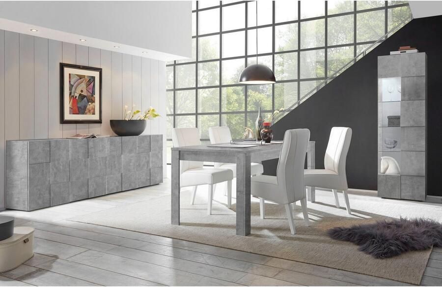 INOSIGN Dressoir Dama Breedte 241 dressoir 4 deuren dressoir Front in 3D-uiterlijk veel opbergruimte verschillende kleuren - Foto 3