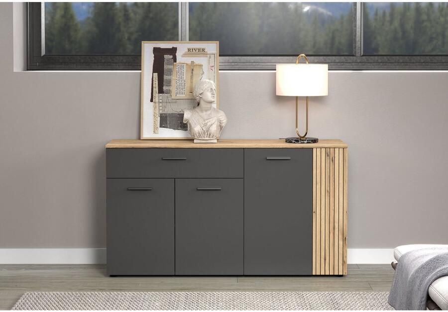 INOSIGN Dressoir Estepona Commode Akoestisch paneel-look Breedte 150 cm (1 stuk)