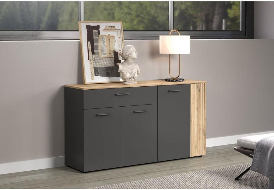 INOSIGN Dressoir Estepona Commode Akoestisch paneel-look Breedte 150 cm (1 stuk) - Foto 9