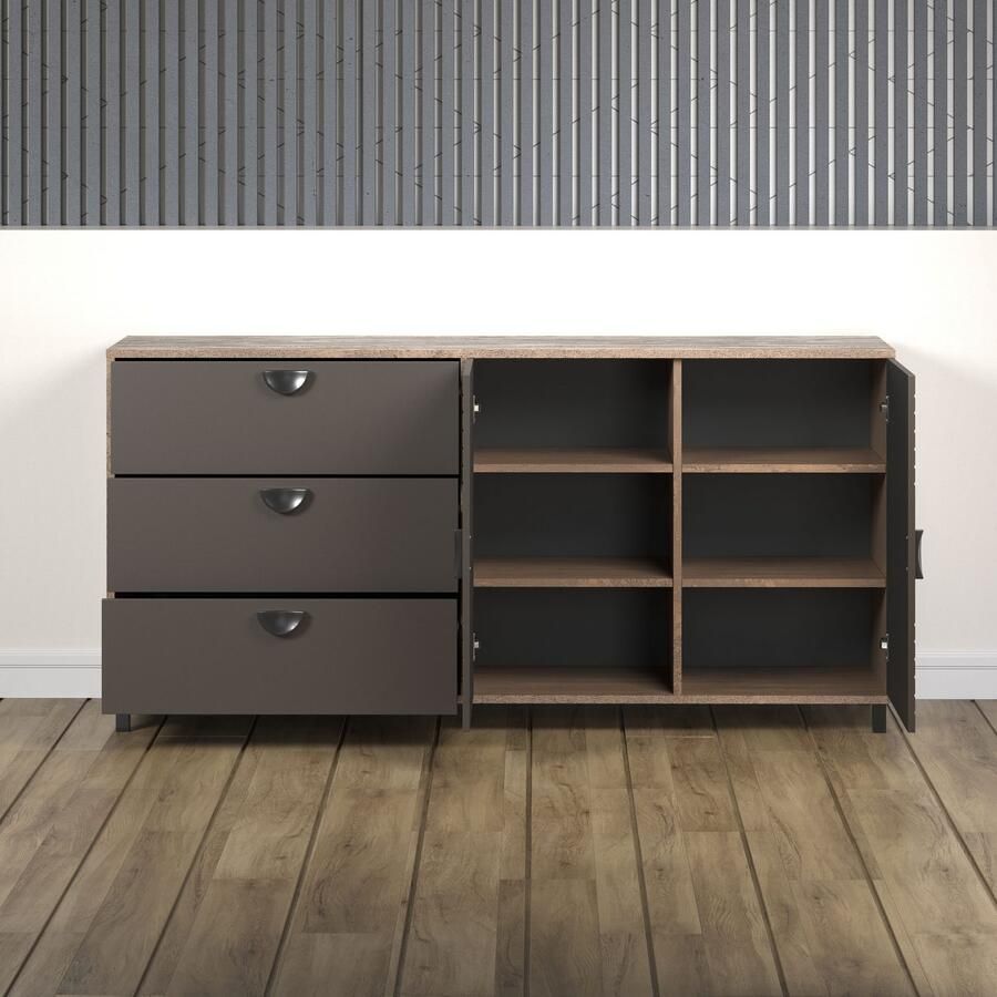 INOSIGN Dressoir Fusion Commode met opvallend cirkelpatroon antieklook (B D H) 176 42 86 cm (1 stuk) - Foto 2
