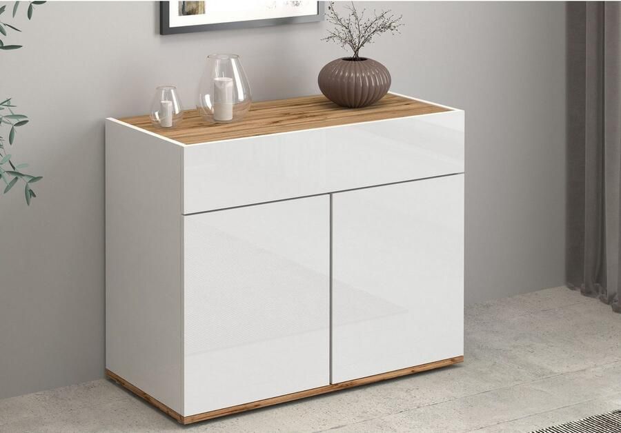 INOSIGN Dressoir Garda Ladekast Kast Buffet 2 deuren 1 lade greeploos breedte 80 9 cm - Foto 10