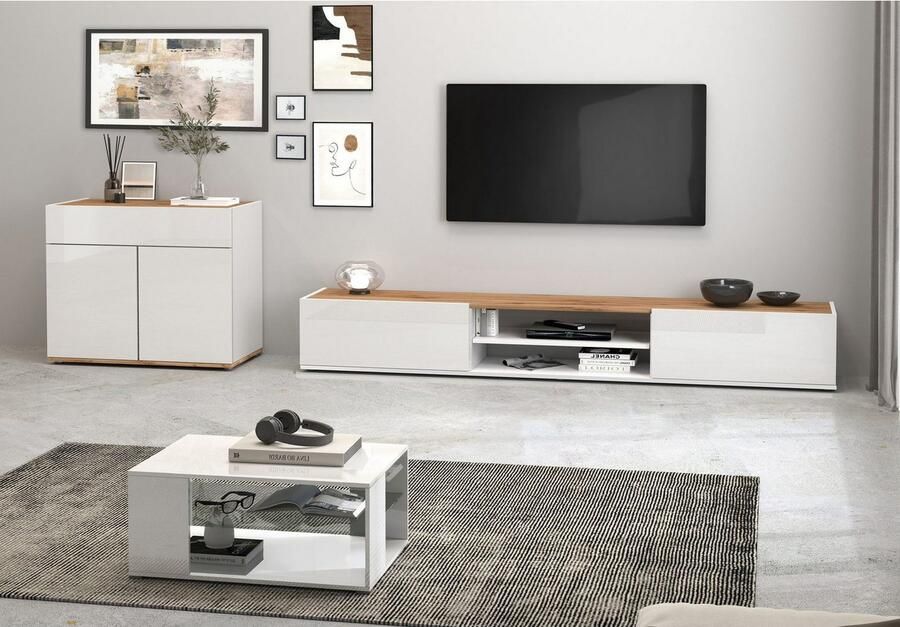 INOSIGN Dressoir Garda Ladekast Kast Buffet 2 deuren 1 lade greeploos breedte 80 9 cm - Foto 14