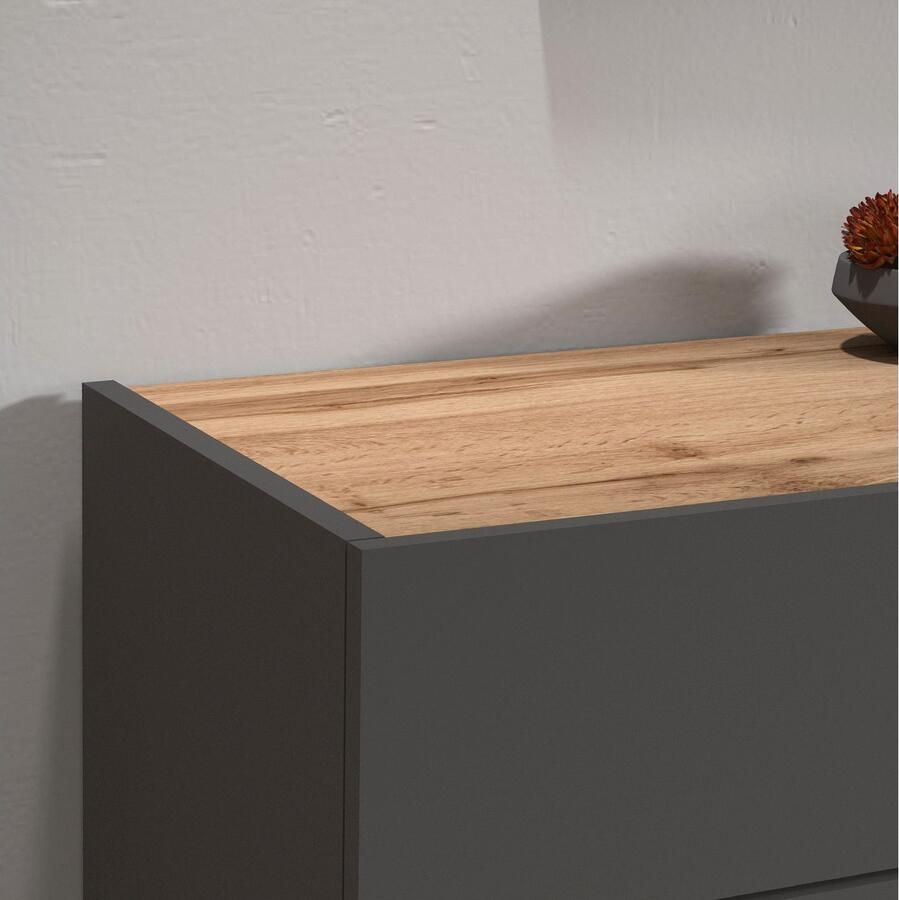 INOSIGN Dressoir Garda Ladekast Kast Buffet 2 deuren 1 lade greeploos breedte 80 9 cm - Foto 4