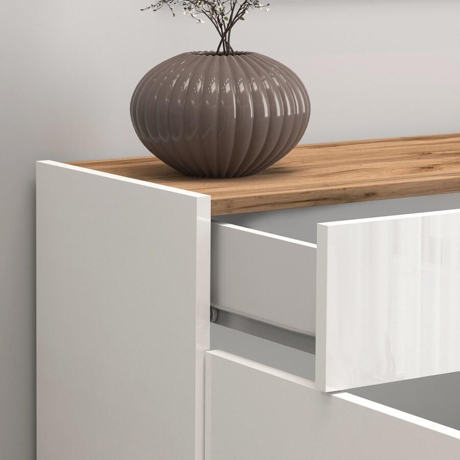 INOSIGN Dressoir Garda Ladekast Kast Buffet 2 deuren 1 lade greeploos breedte 80 9 cm - Foto 2