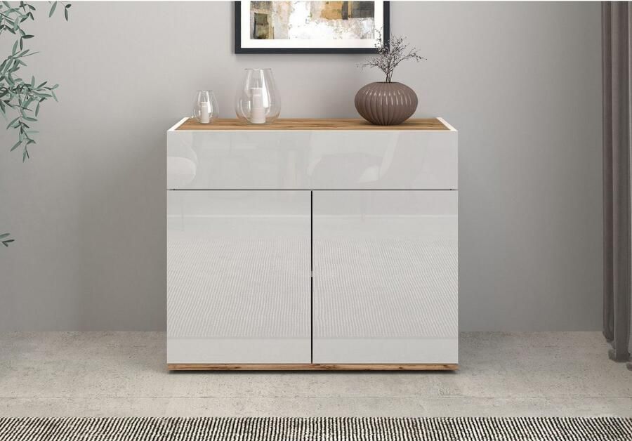 INOSIGN Dressoir Garda Ladekast Kast Buffet 2 deuren 1 lade greeploos breedte 80 9 cm - Foto 11