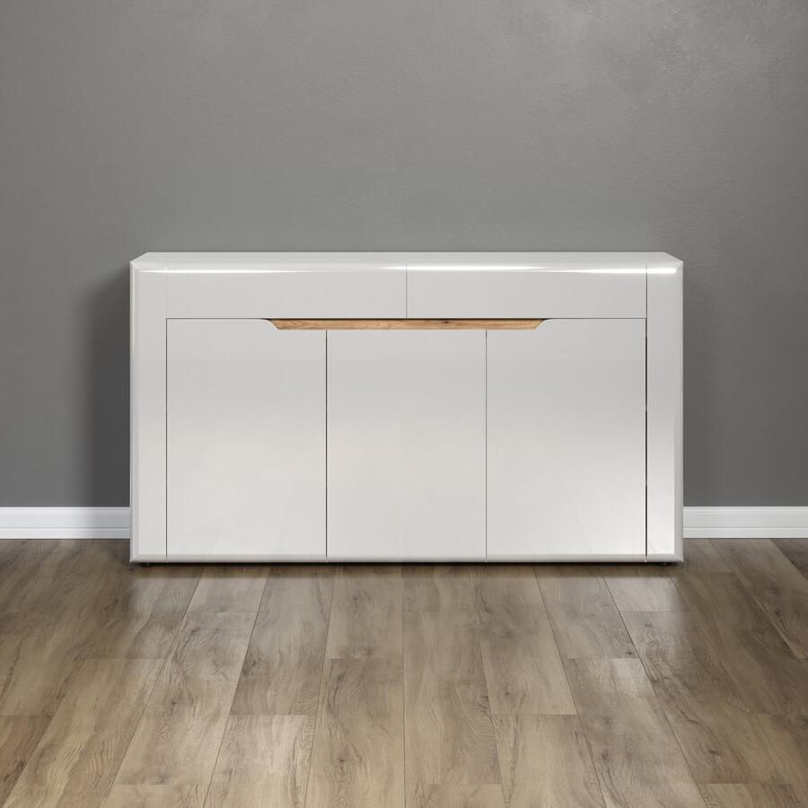 INOSIGN Dressoir Graz Afm. gemonteerd (B D H in cm): 150x39x84 hoogglansfront (1 stuk) - Foto 2