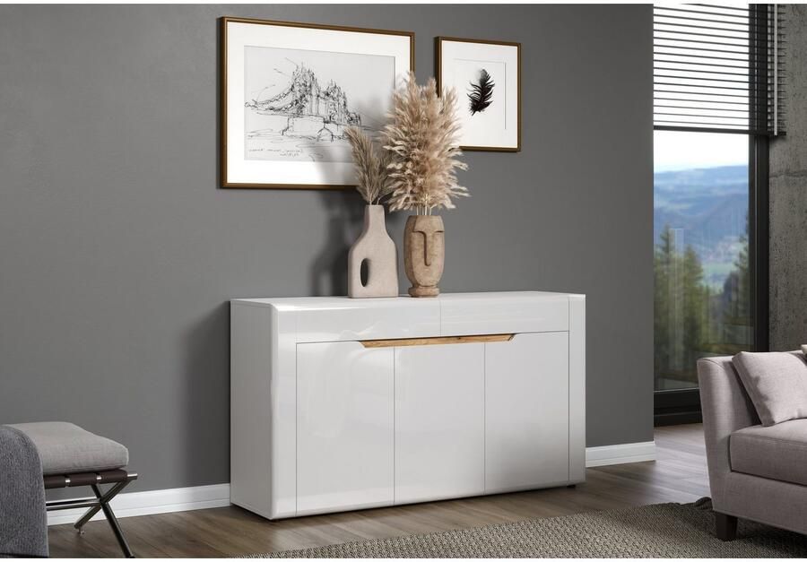 INOSIGN Dressoir Graz Afm. gemonteerd (B D H in cm): 150x39x84 hoogglansfront (1 stuk) - Foto 11