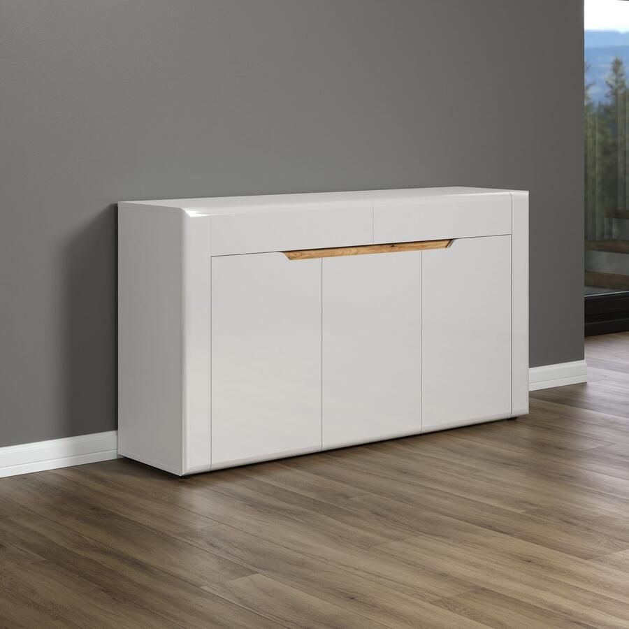 INOSIGN Dressoir Graz Afm. gemonteerd (B D H in cm): 150x39x84 hoogglansfront (1 stuk) - Foto 3