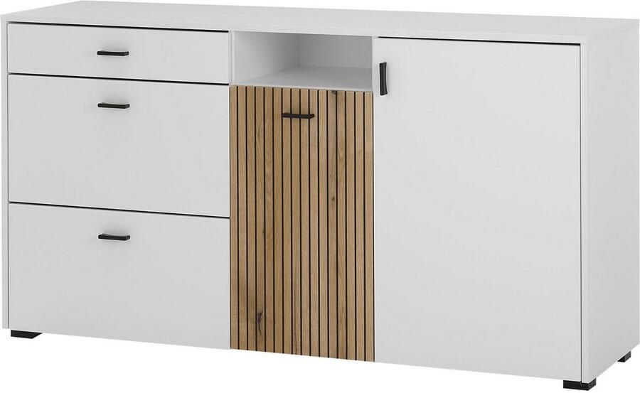 INOSIGN Dressoir Hudson in moderne trendkleur handgrepen van metaal (zwart) breedte 150 cm - Foto 4