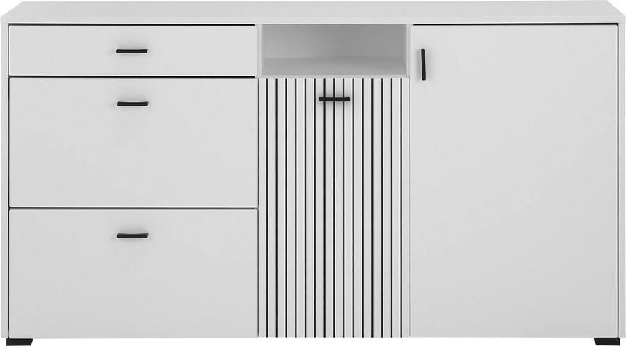 INOSIGN Dressoir Hudson in moderne trendkleur handgrepen van metaal (zwart) breedte 150 cm - Foto 5