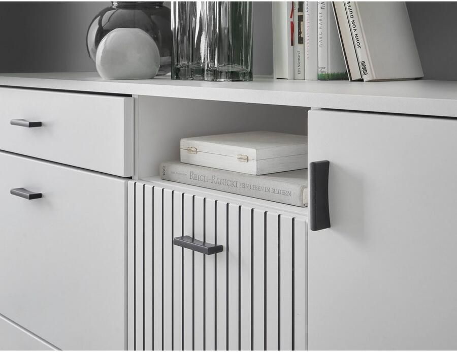 INOSIGN Dressoir Hudson in moderne trendkleur handgrepen van metaal (zwart) breedte 150 cm