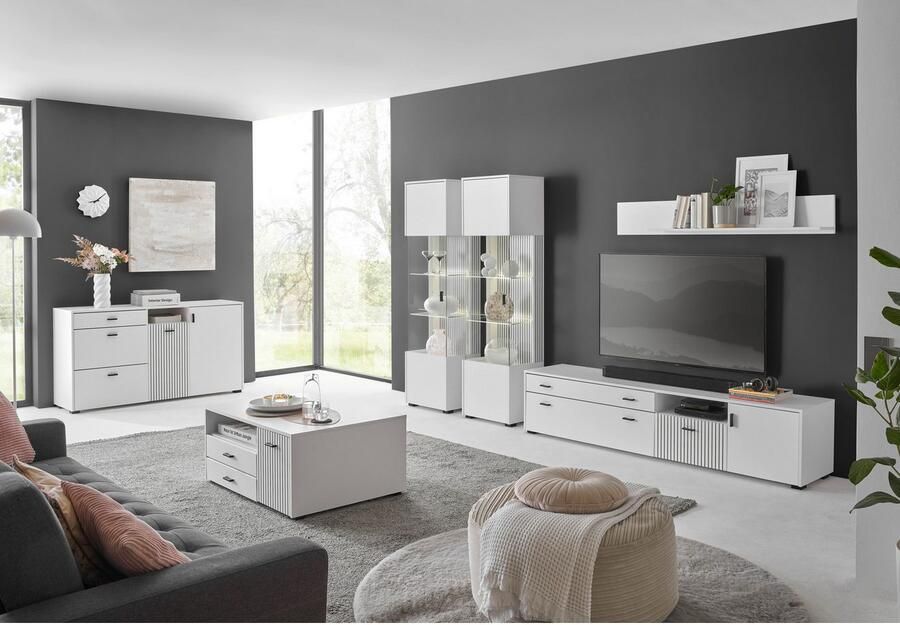 INOSIGN Salontafel Hudson in moderne trendkleur handgrepen van metaal (zwart) breedte 90 cm - Foto 2