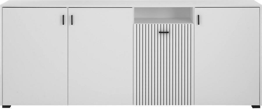 INOSIGN Dressoir Hudson in moderne trendkleur handgrepen van metaal (zwart) breedte 200 cm - Foto 5