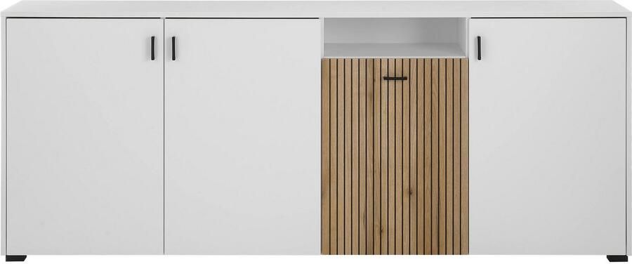 INOSIGN Dressoir Hudson in moderne trendkleur handgrepen van metaal (zwart) breedte 200 cm - Foto 5