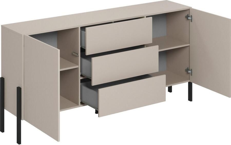 INOSIGN Dressoir Jukon breedte 150 of 180 cm moderne grepless commode - Foto 7
