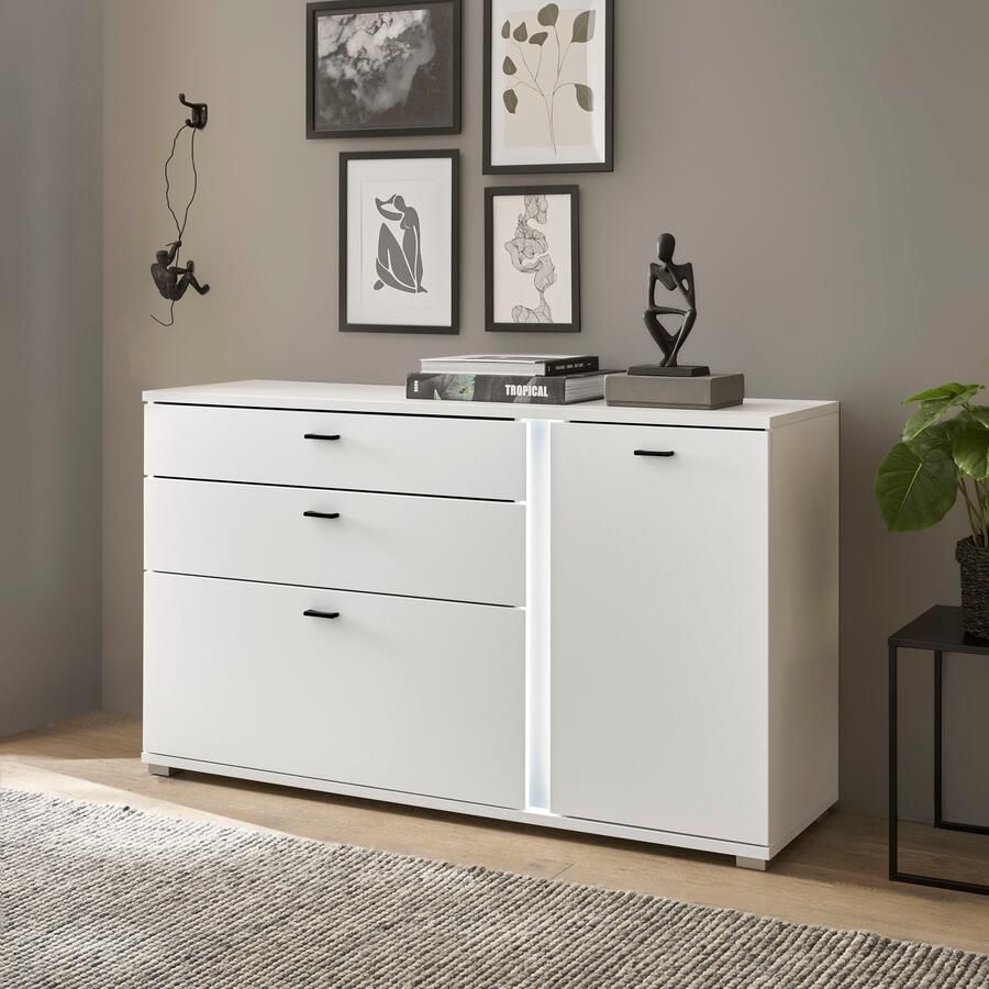 INOSIGN Dressoir Long Island in moderne trendkleur inclusief verticale verlichting breedte 150 cm (1 stuk) - Foto 6