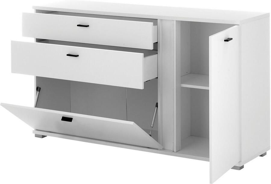 INOSIGN Dressoir Long Island in moderne trendkleur inclusief verticale verlichting breedte 150 cm (1 stuk) - Foto 3