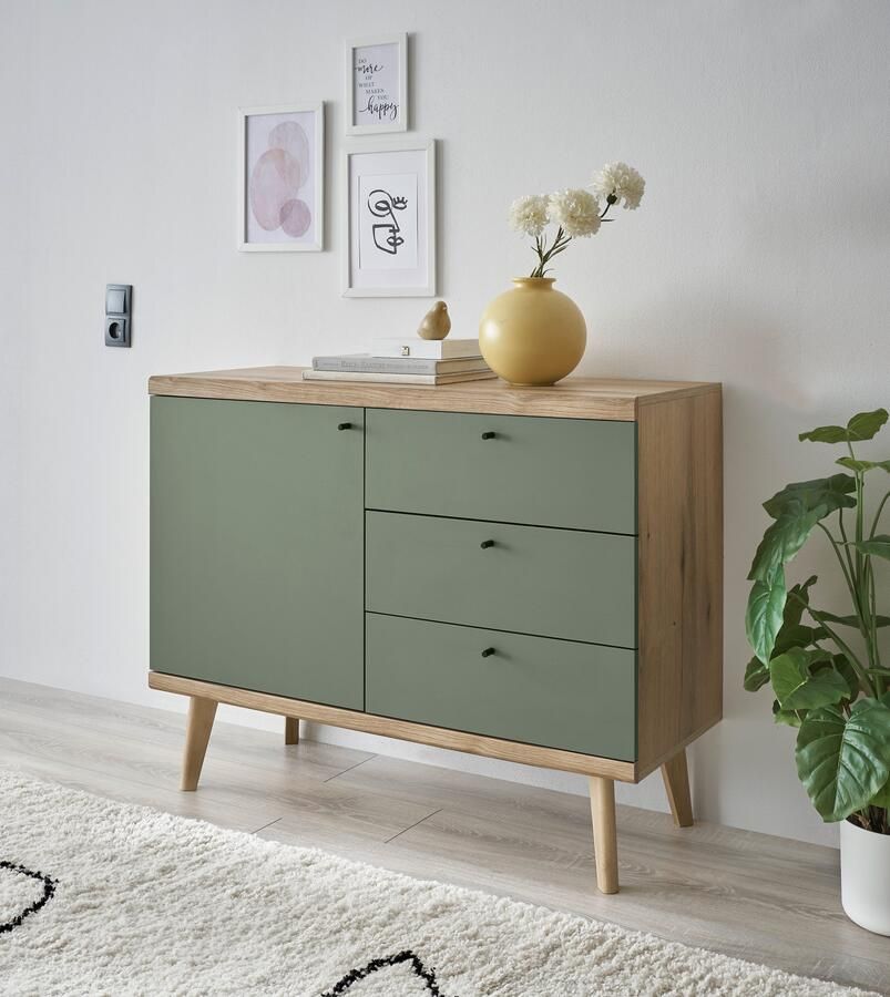 INOSIGN Dressoir MAVAS in moderne trendkleur handgrepen van metaal (zwart) breedte 107 cm - Foto 8