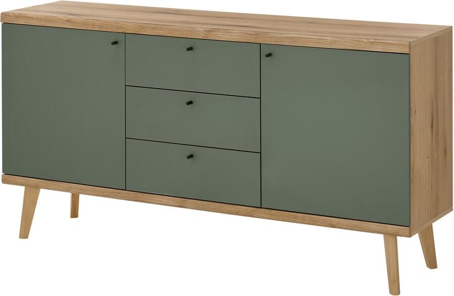 INOSIGN Dressoir MAVAS in moderne trendkleur handgrepen van metaal (zwart) breedte 160 cm - Foto 13