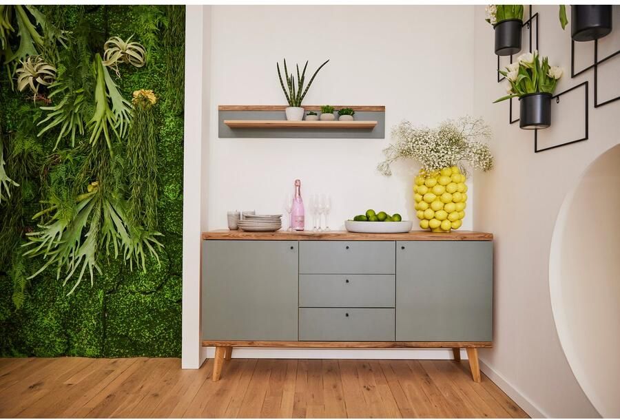 INOSIGN Dressoir MAVAS in moderne trendkleur handgrepen van metaal (zwart) breedte 160 cm - Foto 8