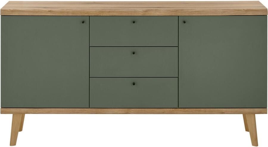 INOSIGN Dressoir MAVAS in moderne trendkleur handgrepen van metaal (zwart) breedte 160 cm - Foto 12