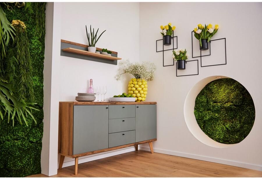 INOSIGN Dressoir MAVAS in moderne trendkleur handgrepen van metaal (zwart) breedte 160 cm - Foto 9