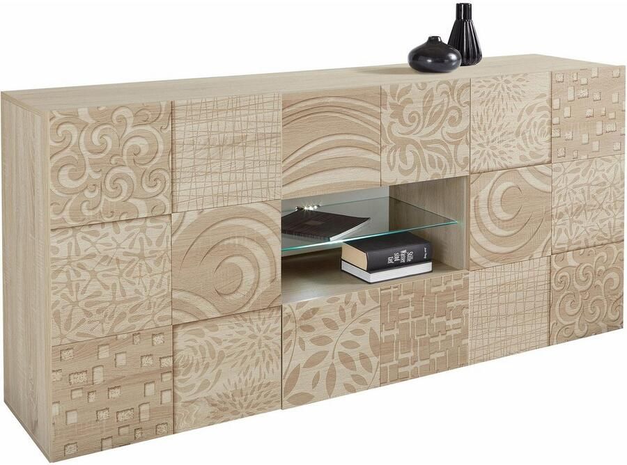 INOSIGN Dressoir Miro Breedte 181 cm met decoratieve zeefdruk - Foto 2