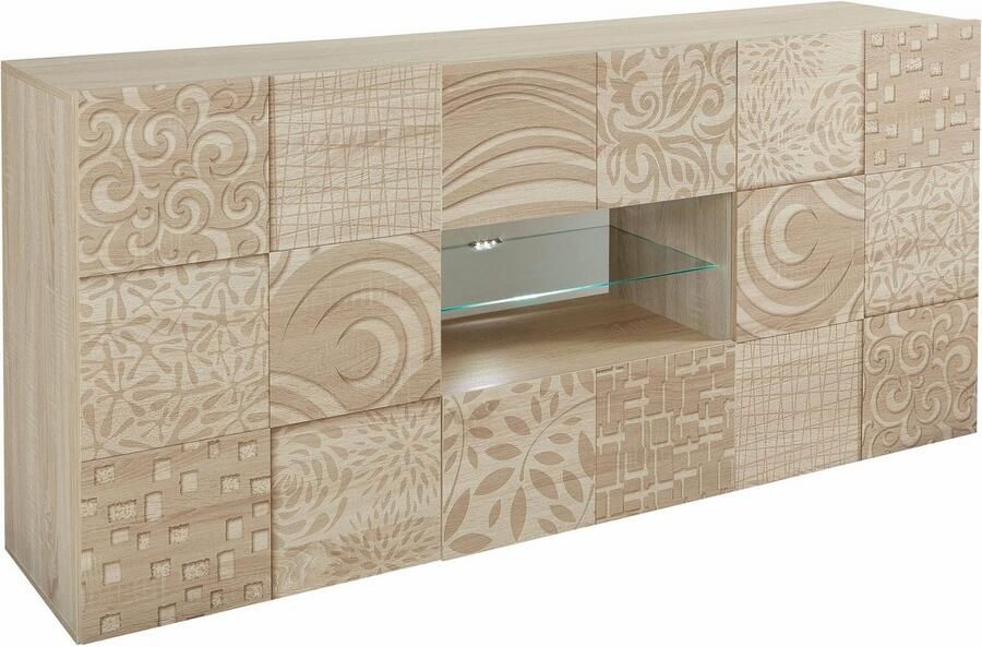 INOSIGN Dressoir Miro Breedte 181 cm met decoratieve zeefdruk - Foto 9