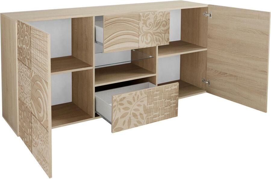 INOSIGN Dressoir Miro Breedte 181 cm met decoratieve zeefdruk - Foto 10