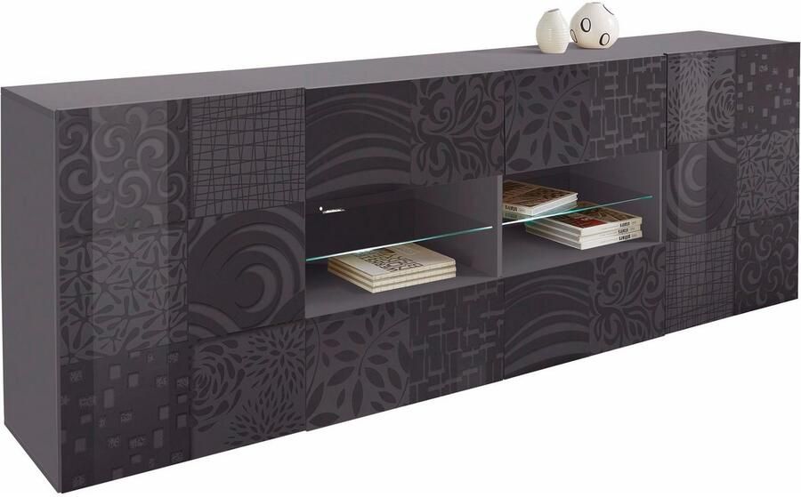 INOSIGN Dressoir Miro Breedte 241 cm met decoratieve zeefdruk - Foto 6