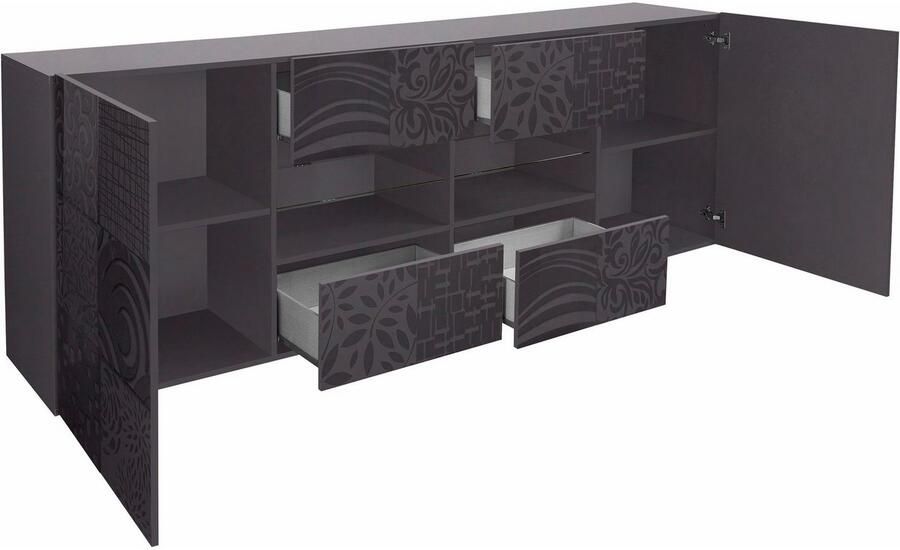 INOSIGN Dressoir Miro Breedte 241 cm met decoratieve zeefdruk - Foto 7