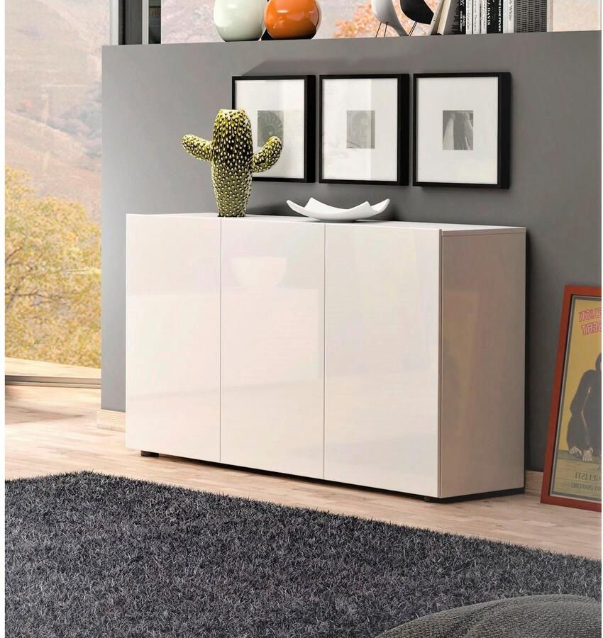 INOSIGN Dressoir Mister Dressoir volledig hoogglans gelakt breedte 135 cm