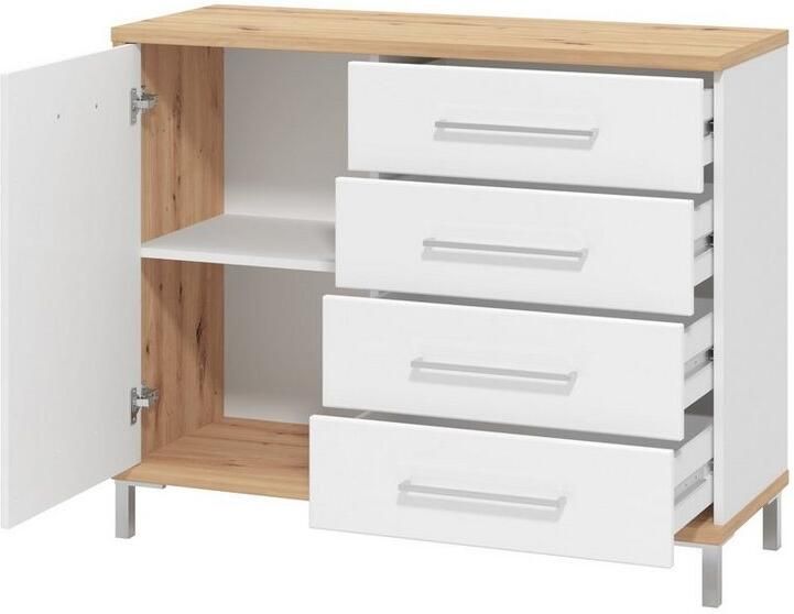 INOSIGN Dressoir Mondego Kommode mit 1 Tür und 4 Schubkästen - Foto 4