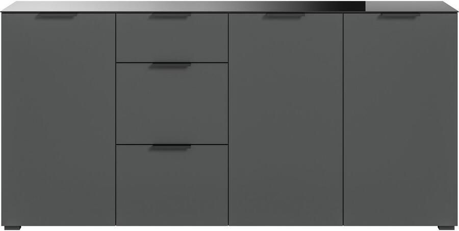 INOSIGN Dressoir Raio Breedte 179 cm 3 deuren 3 lades Bovenblad met glasplaat - Foto 6
