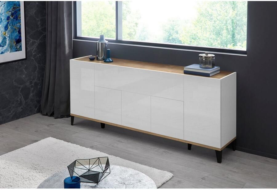 INOSIGN Dressoir SUNRISE Dressoir met 5 deuren en 1 klepdeur breedte 200 cm - Foto 3