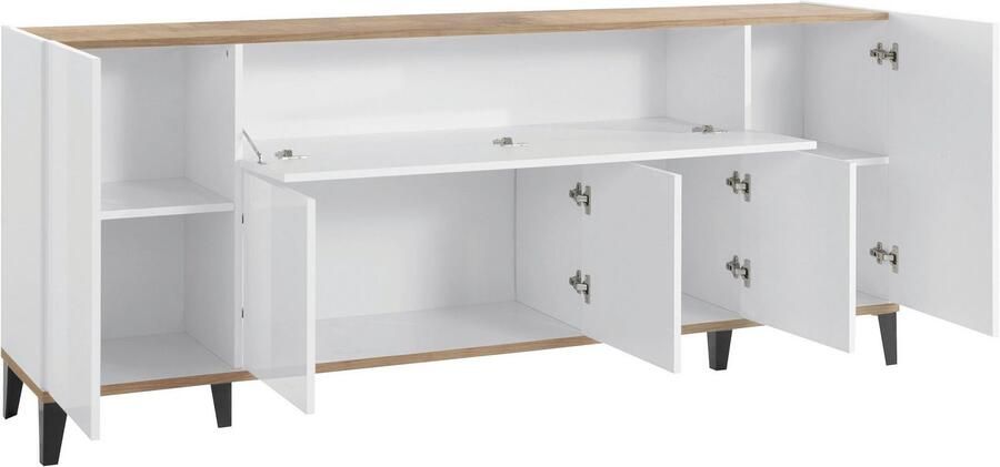 INOSIGN Dressoir SUNRISE Dressoir met 5 deuren en 1 klepdeur breedte 200 cm - Foto 7