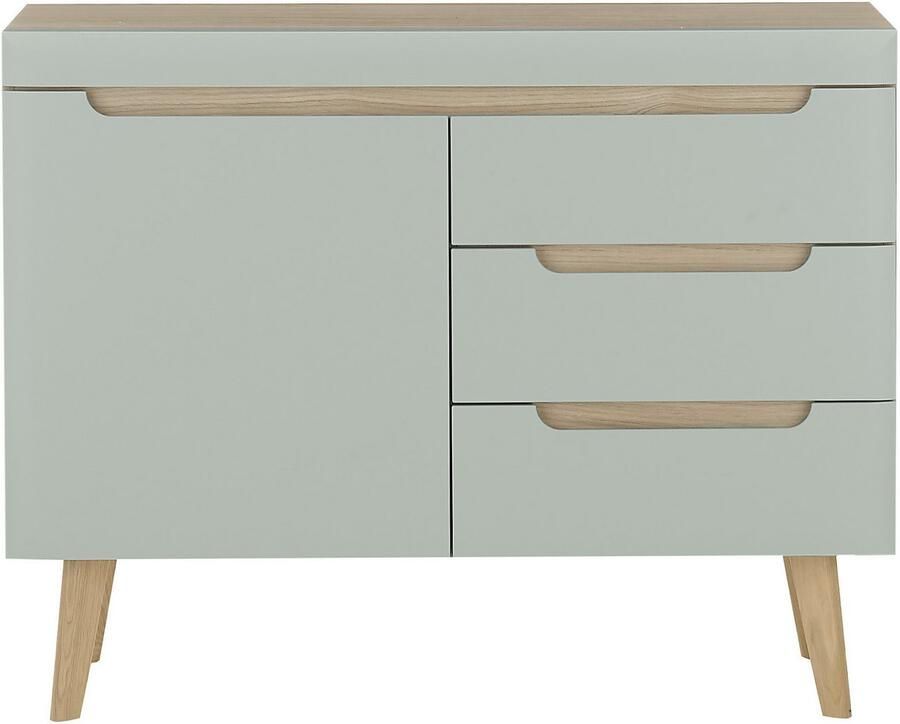 INOSIGN Dressoir Torge dressoir commode ladekast afgeschuinde poten drie kleuren scandi design 107 cm breed (1 stuk) - Foto 3