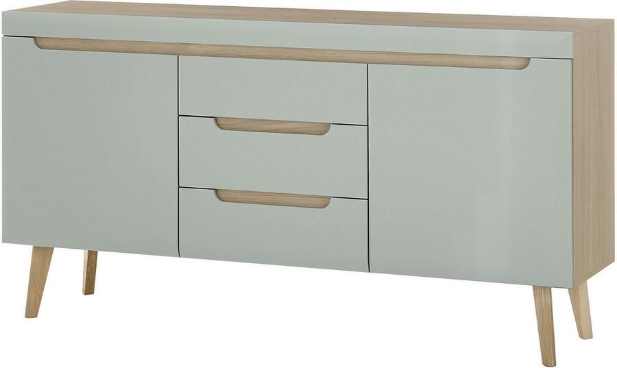 INOSIGN Dressoir Torge dressoir commode ladekast afgeschuinde poten drie kleuren scandi design 160 cm breed (1 stuk) - Foto 3