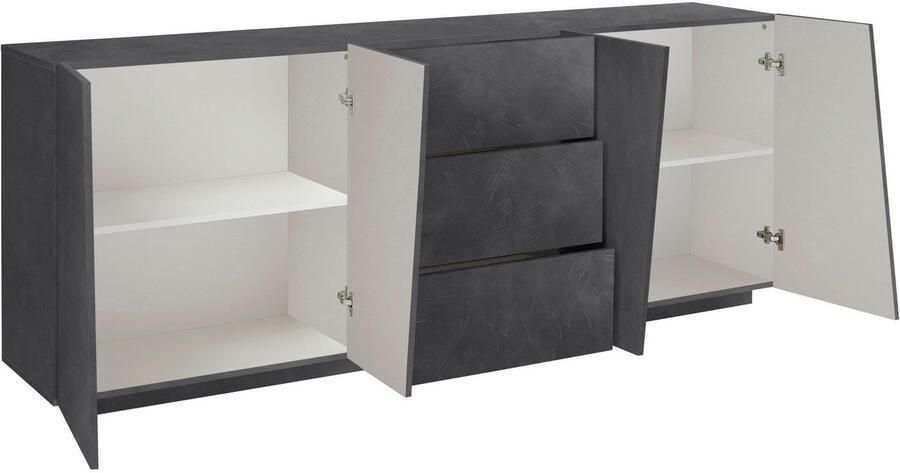 Webfurniture Dressoir Antraciet 220x43x86 cm - Foto 6