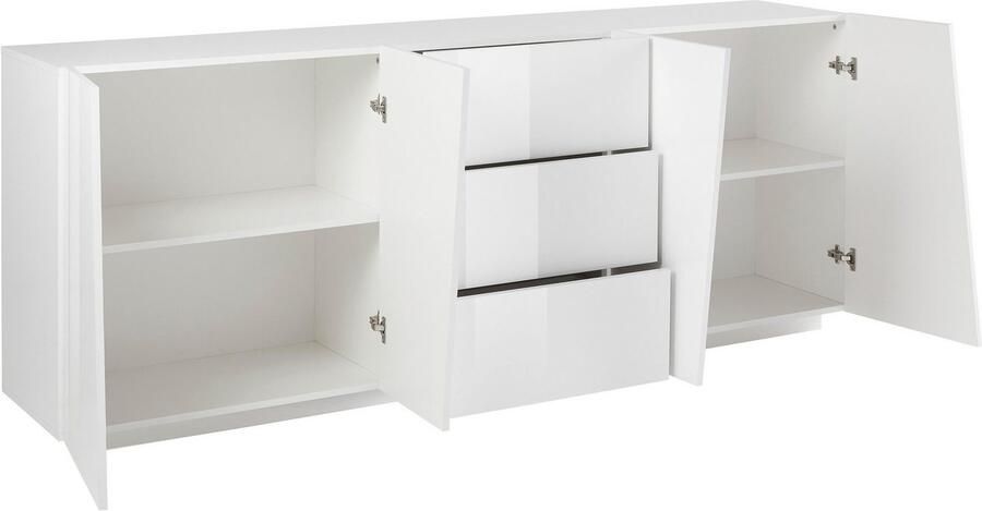 Webfurniture Dressoir Wit 220x43x86 cm - Foto 12
