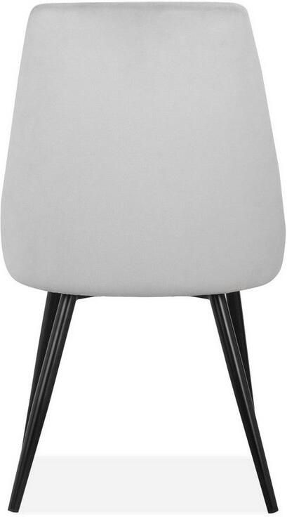 INOSIGN Eethoek Danny-Malio Glazen tafel 140x80 cm met 4 stoelen (velours stof) frame van metaal (set 5-delig) - Foto 7