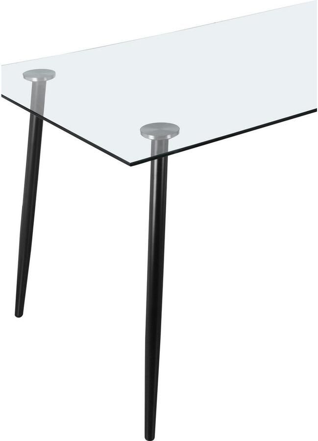 INOSIGN Eethoek Darcel Danny glazen tafel Sledestoel eetkamerstoel tafel met vaste plaat (set 5-delig) - Foto 3