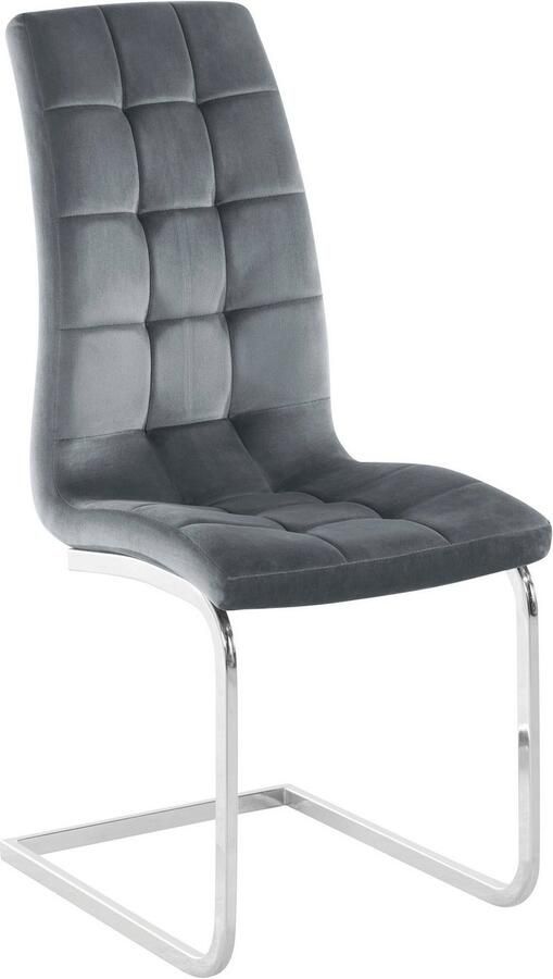 INOSIGN Vrijdragende stoel Lola set van 2 of 4 bekleding van imitatieleer of fluweelstof chroom metalen frame (set) - Foto 11