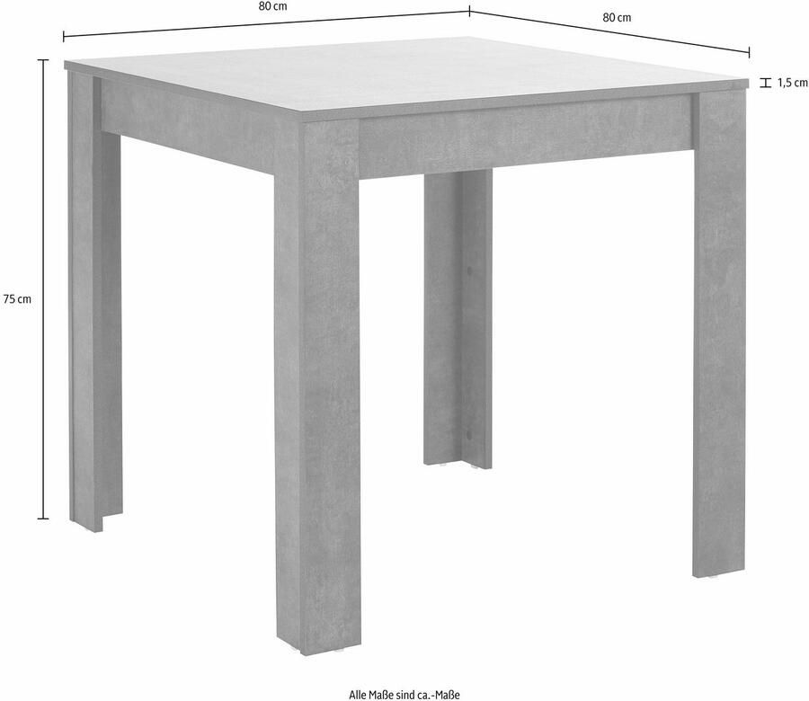INOSIGN Eethoek Lynn + Brooke met tafel in leisteenkleur breedte 80 cm (set) - Foto 2
