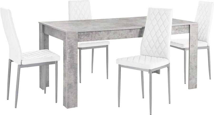 INOSIGN Eethoek Lynn160 Brooke Tafel met 4 stoelen (set 5-delig) - Foto 2