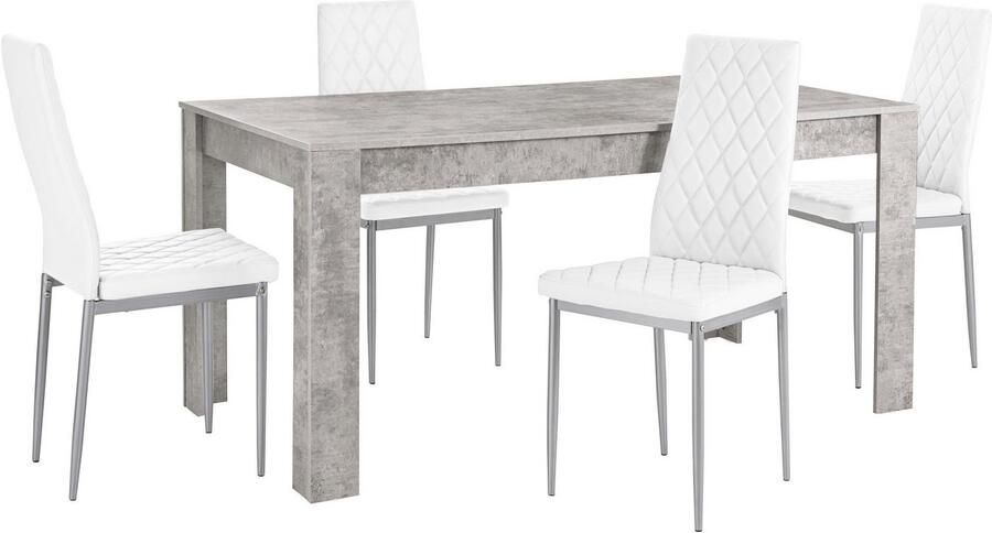 INOSIGN Eethoek Lynn160 Brooke Tafel met 4 stoelen (set 5-delig) - Foto 2