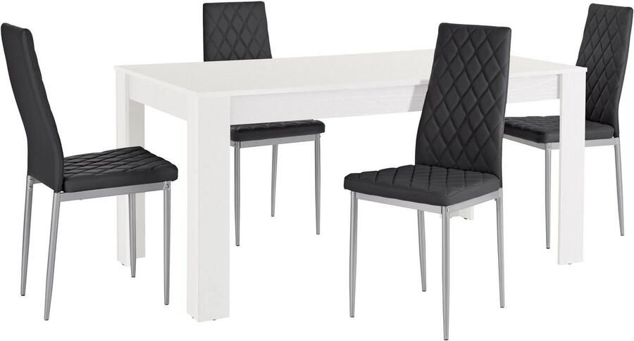 INOSIGN Eethoek Lynn160 Brooke Tafel met 4 stoelen (set 5-delig) - Foto 3
