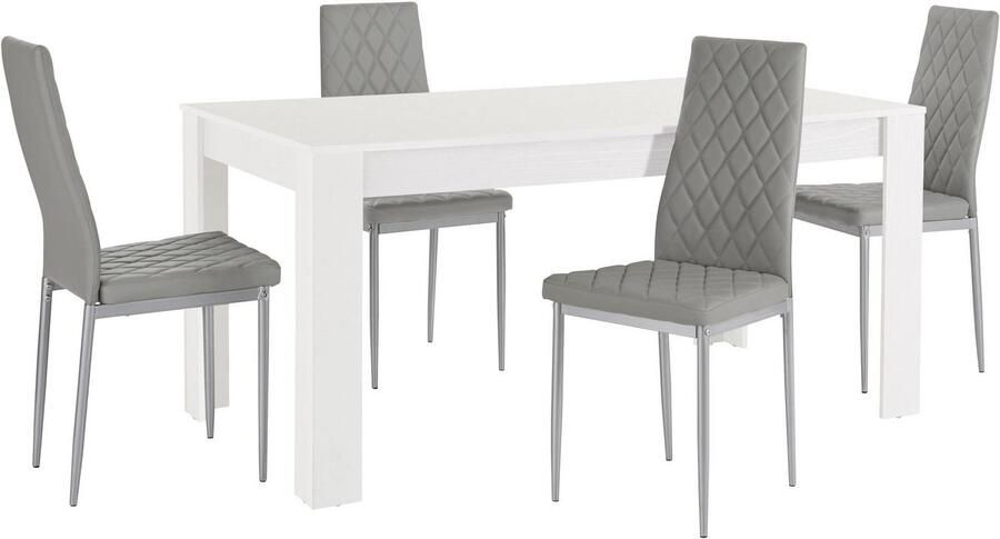 INOSIGN Eethoek Lynn160 Brooke Tafel met 4 stoelen (set 5-delig) - Foto 3